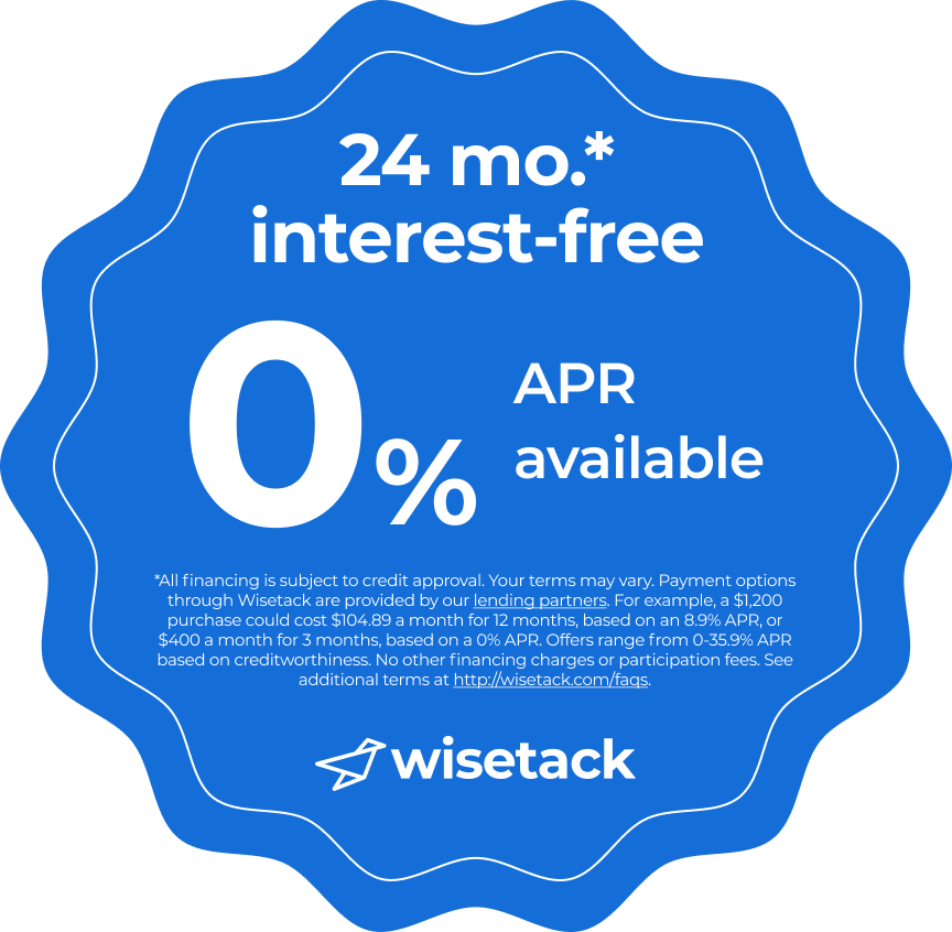 0% APR 24 Months with Wisetack